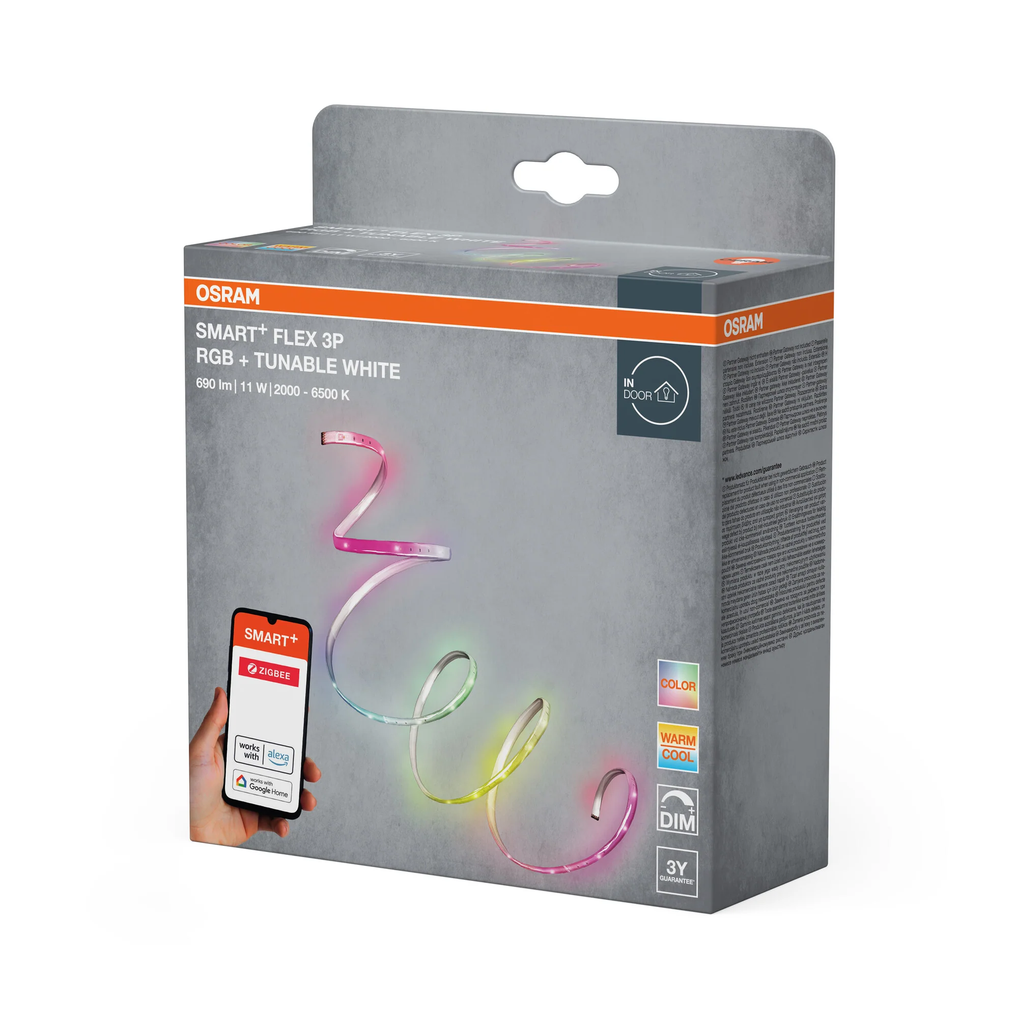 OSRAM SMART+ LED-list FLEX 3P ZigBee RGBW 1.8m - Image 3
